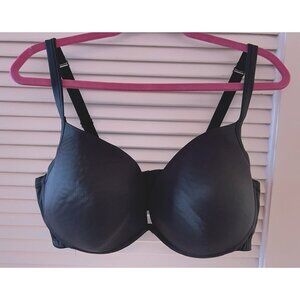 CACIQUE Women's Bra Size 44D Black Lightly Lined Full Coverage Underwire Basic